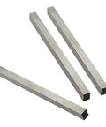 Three 8x8x200mm HSS lathe tool bars with square cross-section for milling