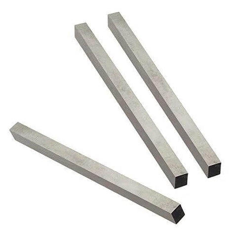 Three 8x8x200mm HSS lathe tool bars with square cross-section for milling