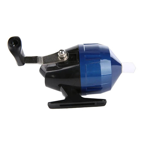 Lightweight Spincast Fishing Reel With Metal Body And Self Retrieving Handle Nylon Line Ready For Anglers Portable Red Gear