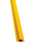 Close-up of yellow PVC coated fabric from Make-A-Berm Fuel Spill Containment Curbs Kit, 15 Feet Long And 1.5 Inches High Straight Sections.