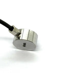 Compact Button Load Cell 5Kg Compression Sensor For Tight Spaces High-Accuracy Microsensor With 1.0-2.0 mV/V Sensitivity Stainless Steel 17-4PH Ideal For Touch Testers Phone Screen Force Fingerprint Button Robot Gripper 18 Months Warranty, compact round stainless sensor with cable
