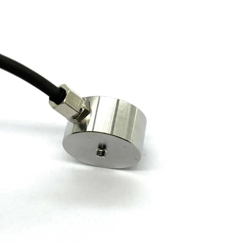 Compact Button Load Cell 5Kg Compression Sensor For Tight Spaces High-Accuracy Microsensor With 1.0-2.0 mV/V Sensitivity Stainless Steel 17-4PH Ideal For Touch Testers Phone Screen Force Fingerprint Button Robot Gripper 18 Months Warranty, compact round stainless sensor with cable