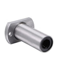 Heavy Duty 12mm Linear Ball Bearings With Extended Double Flanges For Super Slick Slide And Rock Solid Track Movement Premium Chromium Steel Core, showing one bearing.