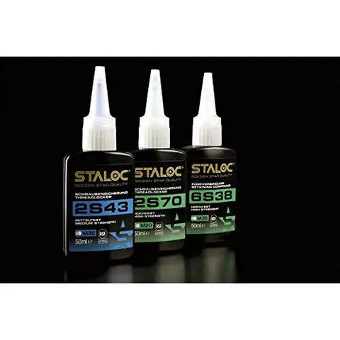 Three bottles of thread locker including Blue Medium Strength Thread Locker 250ml For Screws Up To M12 That Won’t Back Out From Vibration