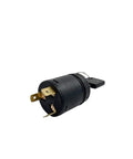 Ignition Switch For Forklift Replacement Part 7915492617, heavy-duty, one color with key inserted, angled view