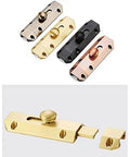 Genuine Solid Copper Door Slide Latch And Heavy Duty Barrel Bolt Lock For Home Gate Security Rock Solid Built Tough Surface Mounted in various finishes.