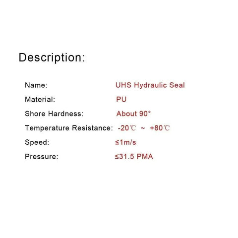 Badass Rotating PU Oil Seal Gasket 5mm Thick 19 To 35mm OD Hydraulic Sealing 2 Pcs UHS PU seal specs