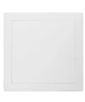 Rock Solid Abs Plastic Square Access Panel Door For Plumbing Walls, 245mm white heavy duty hinged maintenance cover.
