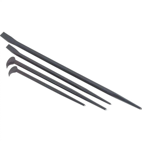 4 Piece Pry Bar Set Forged High Carbon Steel Includes 12 Inch 16 Inch 18 Inch And 24 Inch Lengths Heavy Duty Prying Kit for demolition