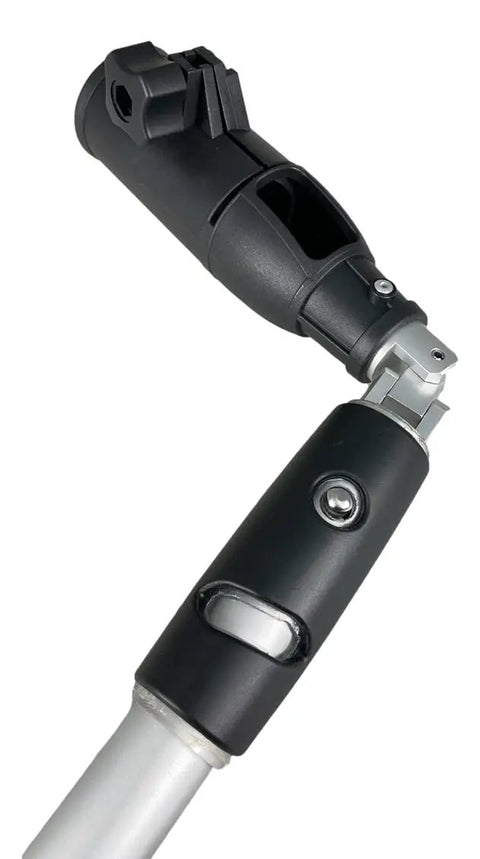 Telescopic Trolling Motor Extension Handle For Boats Heavy Duty Adjustable From 35 To 54 Inches Anodized Aluminum Tube With Anti Slip Rubber Grip
