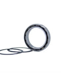 Top-Notch 6707HC Hybrid Ceramic Bearing With Si3N4 Balls For Heavy Duty Motor Spindles and Industry Gear, shown from the side.