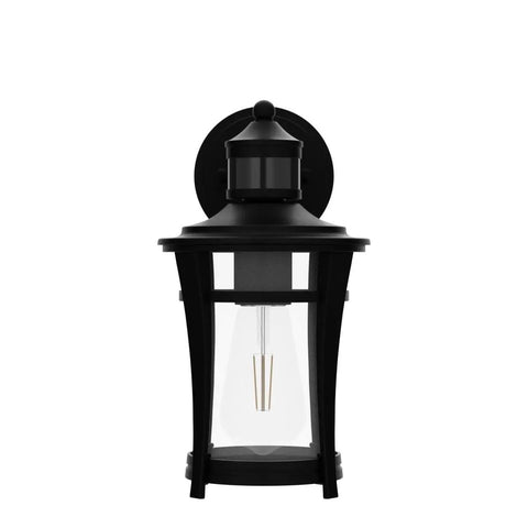 Outdoor Wall Light With Motion Sensor Black Exterior Sconce 3 Modes Dusk To Dawn Anti Rust Waterproof Front Porch Fixture For Porch Patio Or Exterior House PIR Sensor Auto Brightness And Manual Override