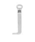 Heavy Duty Double Head Electric Nibbler With Pivoting 360 Dual Blades For Precision Cutting tool part, silver metal shape, 2mm thickness.