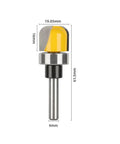 Round Nose Router Bit With 6mm Shank And Carbide Cutter For Bowl Trays Solid Wood Mdf Acrylic Foam carving tool dimensions 19.05mm width