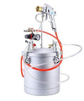 Top Shelf 10 Liter Pneumatic Paint Pressure Pot With Upgraded Six Hole Spray Gun for efficient marble stone texture painting.