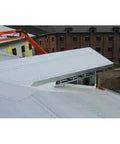 Heavy Duty Rubberized Asphalt Wind And Water Seal Underlayment Single Roll with Savage Grip Adhesion installed on a roof edge.