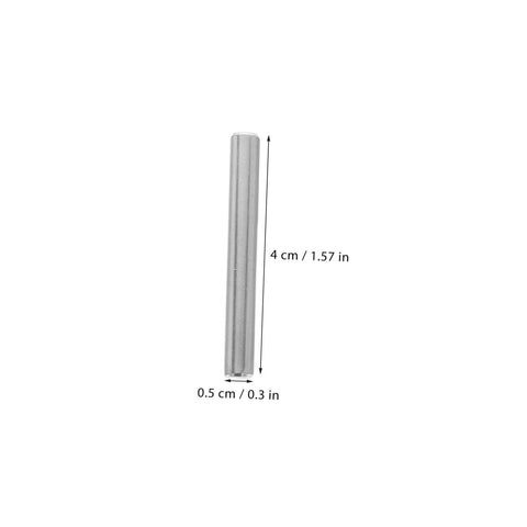 Single 4 cm x 0.5 cm stainless steel cylindrical dowel pin used in machinery, automotive, and electronics.