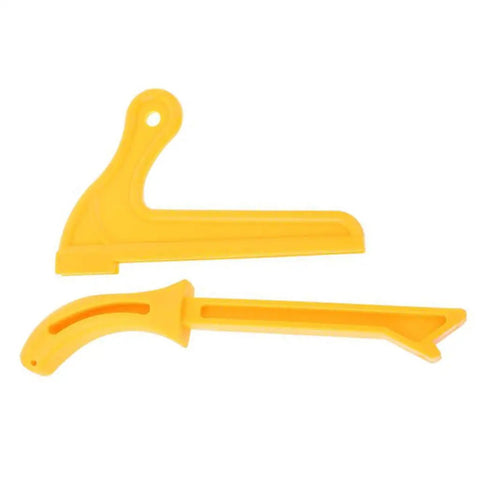 Yellow Safety Push Block Set For Woodworking And Router Tables Short Push Blocks And Board Push Sticks With Rubber Bottom Grip