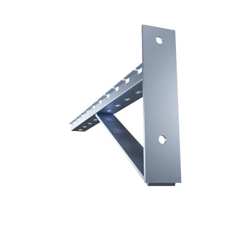 Built Tough Wire Mesh Cable Tray Wall Mount Brackets Zinc Plated Steel Triangle Supports Quick Bolt On Hardware For Straightforward Facility Wiring Runs 2 Pack