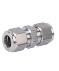 Stainless Steel Compression Tube Fitting Union With Double Ferrules 18mm OD X 18mm OD Pack Of 2 For Water Oil Air And Some Corrosive Liquids