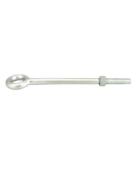 Heavy Duty Galvanized Eye Bolts With Nuts 3/4 Inch By 12 Inch Forged Steel 2 Pack For Rigging And Lifting Straight Line Pulls Only