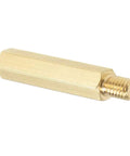 Gold Brass M4 Hex Standoff Spacers 41mm Total Length Male to Female Threaded Pillars Pack of 15 for Drones Quadcopters PCBs and Computer Projects for Hobbyist RC Drones Hobby Electronics and Maker Projects, brass hex spacer with male thread