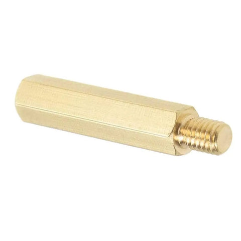 Gold Brass M4 Hex Standoff Spacers 41mm Total Length Male to Female Threaded Pillars Pack of 15 for Drones Quadcopters PCBs and Computer Projects for Hobbyist RC Drones Hobby Electronics and Maker Projects, brass hex spacer with male thread