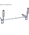 Vertical Lift Pneumatic Hinge For Cabinets With Noiseless Opening And Smooth Glide, iron build, side view