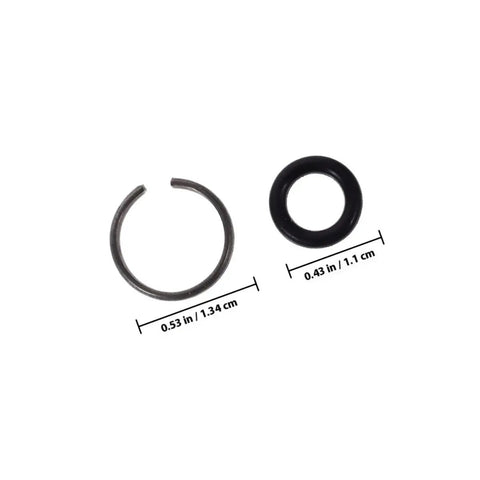 5 Pack Impact Wrench Retaining Ring Kit with O Ring and socket retainer clips, metal ring 0.53in, rubber O-ring 0.43in