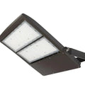 300W/240W/200W/150W LED Flood Light with U Bracket Super Bright 40500LM 4000/5000/5700K UL/DLC angled view with dual panels