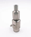 Stainless steel waterjet cutting head body mixing chamber spare part with hexagonal mid-section and side screw
