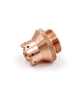 Drag Shield Cap Replacement 9-8258 for 120A Plasma Torch Fits Thermal Dynamics SL60 SL100, copper detail view