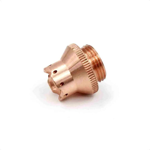 Drag Shield Cap Replacement 9-8258 for 120A Plasma Torch Fits Thermal Dynamics SL60 SL100, copper detail view