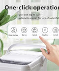 Top Tier Countertop Ice Maker, Self Cleaning Bullet Ice Machine Producing 12 Kg Daily control panel with one-click operation.