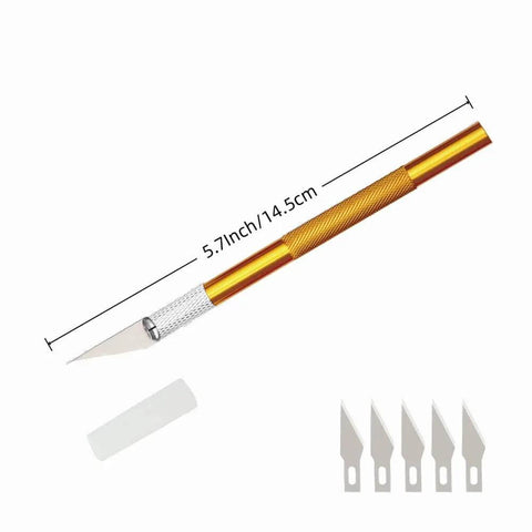 Precision knife with extra blades from 15 Piece Must Have Basic Hobby Tool Kit For Model Building Gunpla And 3D Printing in portable case