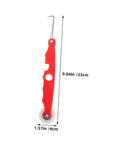4 Piece Screen Rolling Tool Spline Roller With Bearing Wheel For Window And Door Repairs DIY Friendly Durable Design Pro Level Quick Screen Replacement And Versatile Applications in red plastic with measurements included