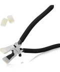 Heavy Duty Eight Inch Auto Glass Running Pliers Featuring Curved Jaws Adjustable Screw And Protective Rubber Tips So You Can Glide Windows In And Tweak Trims Dead Easy With Zero Scratch Drama with rubber tips and grips.