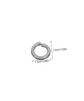Tough As Nails Stainless Steel Spring Lock Washers M10 Split Ring Kit 100 Pieces shown, 1.5cm diameter, designed for bolt and screw tension.