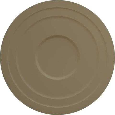 Thirty And Five Eighths Inch Ceiling Medallion With Two And A Half Inch Projection, plain view, lightweight and primed for paint
