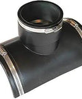 4 Inch Flexible Tap Saddle Tee Fits 6 Inch Pipe Black Plumbing Fitting For Easy DIY Hookups And Quick Tap Installation Durable Water Line Tee For Home Renovation Projects And Pro Style Results