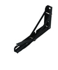 Heavy Duty Folding Shelf Brackets 8 Inch Two Pack Triangle Wall Mounted Shelf Bracket Set With Screws Space Saving For Shelves Benches And Tables Black Finish