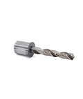 Oscarbide annular cutter with 3/4 in Weldon shank, 3/8 in cutting diameter, side view for magnetic drill press