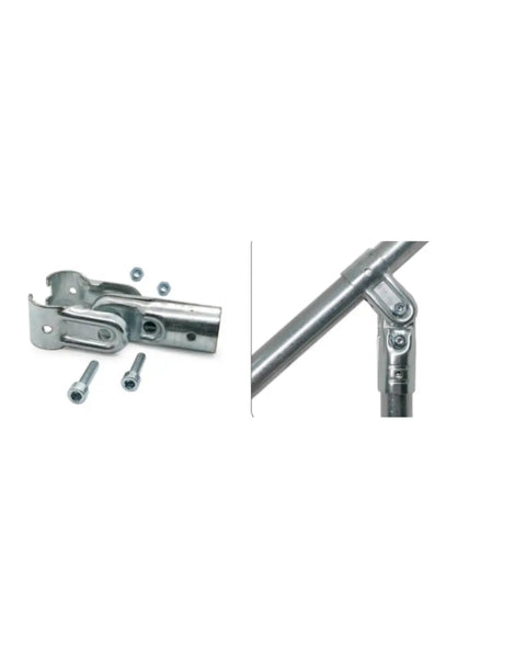 Adjustable 2 Way Pipe Connector For 1 Inch Stainless Steel Rail And Chain Link Fence Tough As Nails Heavy Duty Clamp Fittings