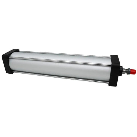 Tough As Nails Aluminum Pneumatic Cylinder, 4 Inch Bore, 18 Inch Stroke, Double Acting, Single Rod, Model SC 100 x 450, side view