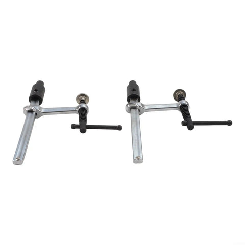 Two Pack Quick Action Bench Dog Clamps For 16mm Holes Hold Down Clips With Fast Lock 160mm Clamp Range Solid Metal