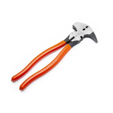 Heavy Duty Solid Joint Fence Tool Pliers, 10 Inch, Ergonomic Dipped Handle, Pro Grade Hand Tool For Fencing Installations And Tough Jobs