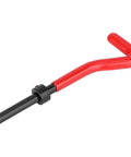 Red twist wrench from Pro Grade 17Pcs Stainless Steel Thread Repair Kit M10x1.5 With Twisted Drill Tap Wrench And Threaded Insert Tools