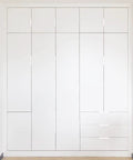 White cabinets with 10Pcs White Arc Surface Drawer Pulls For Cabinets And Furniture, White Edge Handles, 64mm Hole Diameter