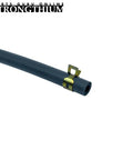 Heavy Duty Quarter Inch Gas Fuel Line Hose Kit With Clamps Valves And Filters for small engines close-up with clamp detail