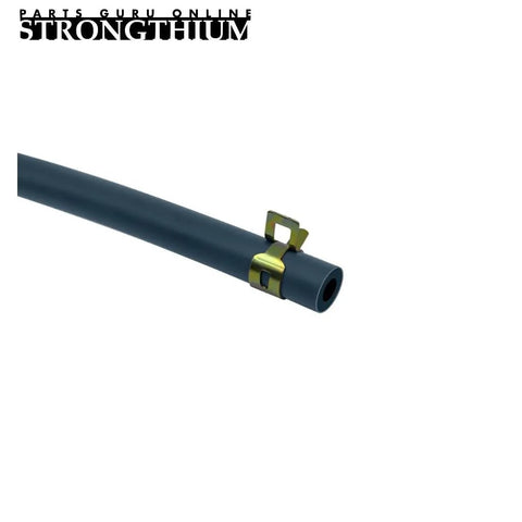 Heavy Duty Quarter Inch Gas Fuel Line Hose Kit With Clamps Valves And Filters for small engines close-up with clamp detail